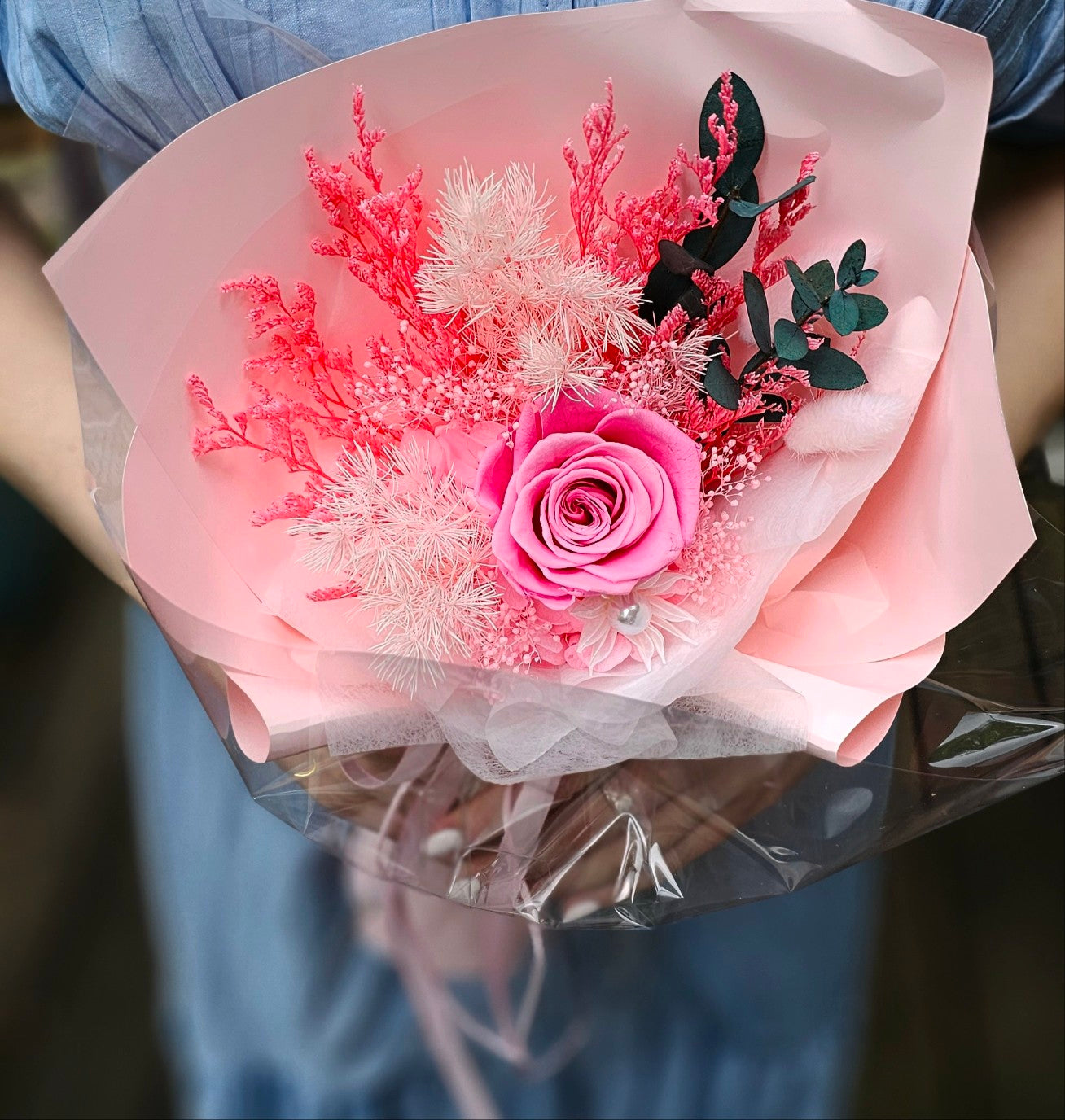 “Small Preserved Flower Bouquet”